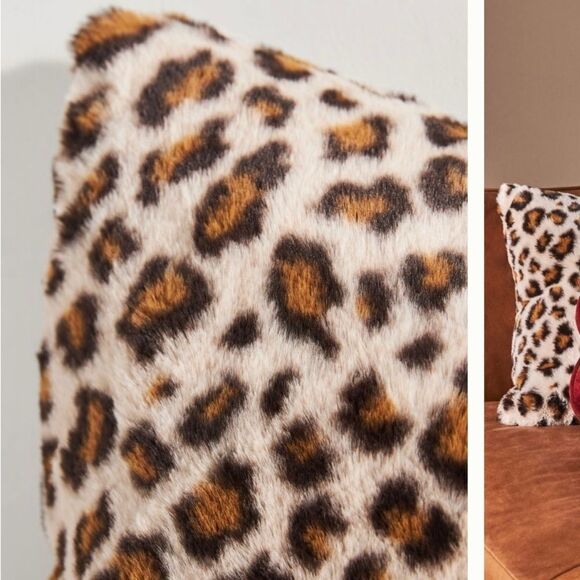 Chester Faux Fur Pillow - Picture 3 of 3